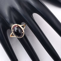 10.50 Ct Oval Cabochon Cut Natural Tourmaline 14K Gold Ring