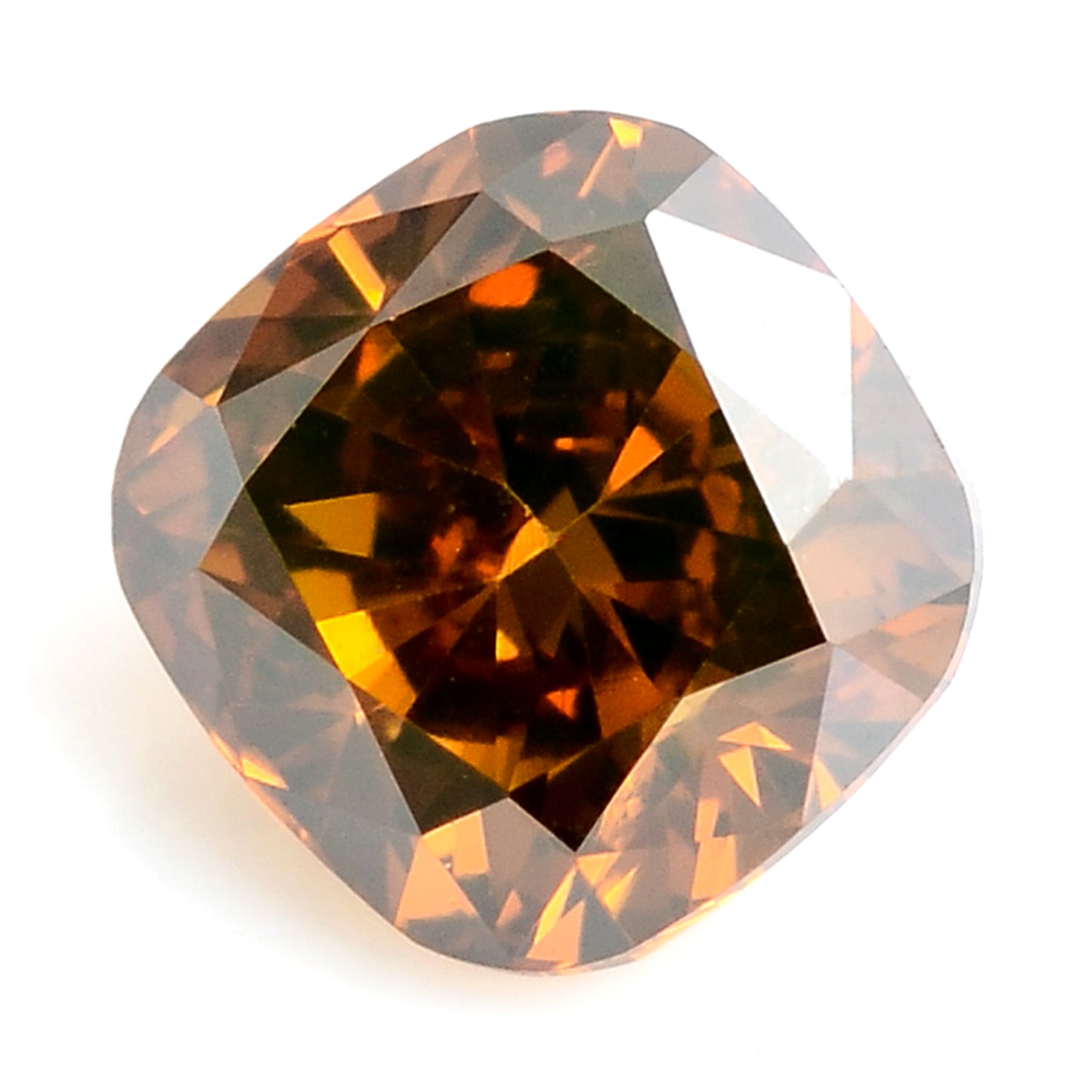0.32 Carat Red Diamond Cushion Loose Gemstone