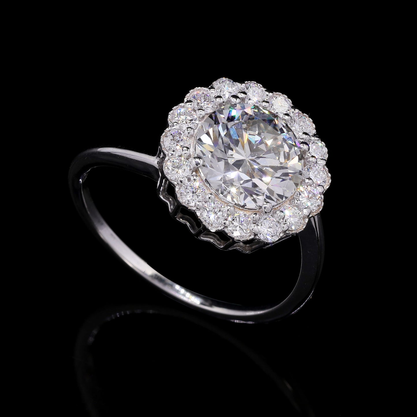 2.58 Carats Lab Grown Diamond 14K Gold Ring