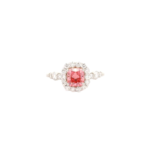 1.63 Carats Pink Lab Grown Diamond 14K Gold Ring