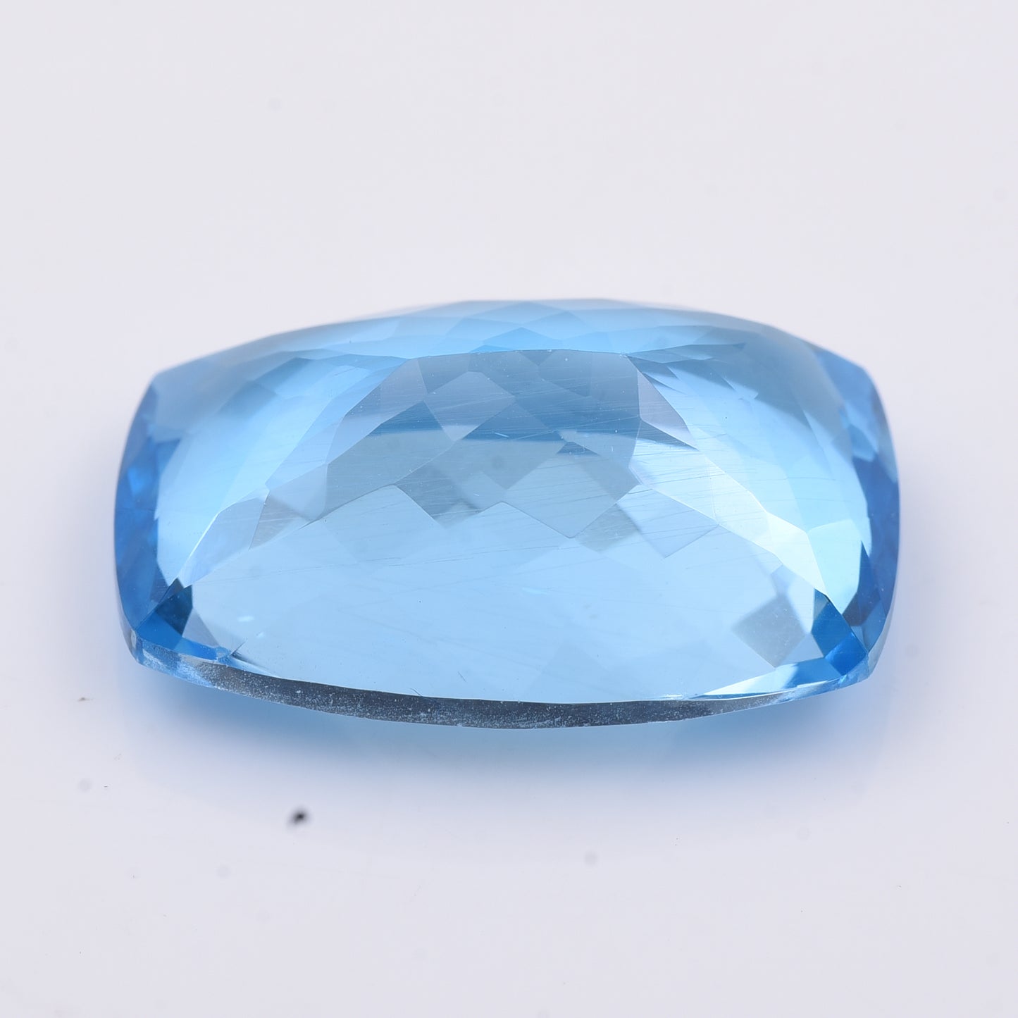 41.15 Natural Topaz Blue Topaz Rectangular Cushion Mixed Cut Gemstone