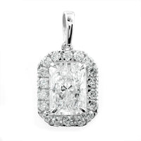 2.38 Carats Lab Grown Diamond 14K Gold Pendant