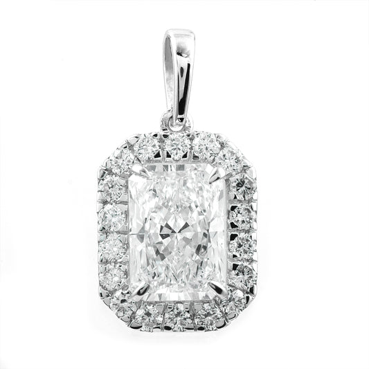 2.38 Carats Lab Grown Diamond 14K Gold Pendant