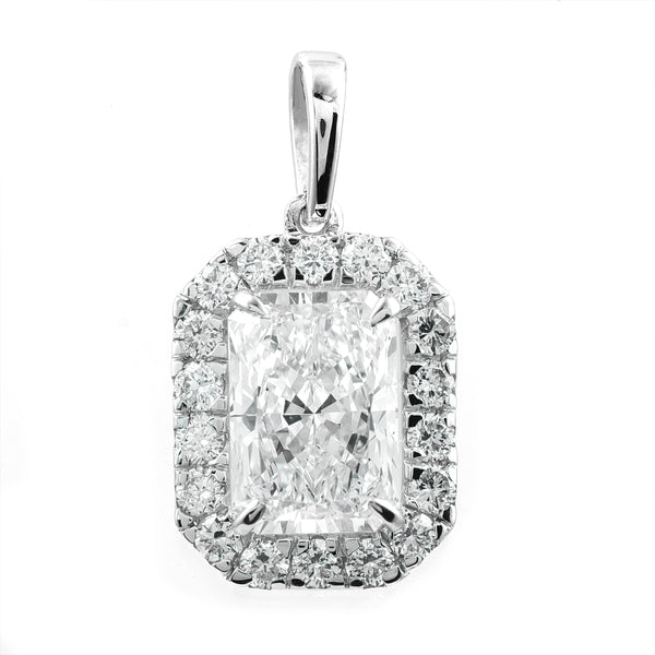 2.38 Carats Lab Grown Diamond 14K Gold Pendant