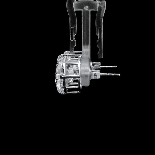 8.48 Ct Round Lab Grown Diamond 14K Gold Earrings