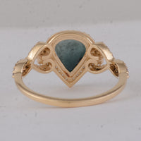 1.84 Ct Pear Tourmaline 9K Gold Ring