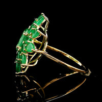 3.99 Ct Oval Emerald 14K Gold Ring