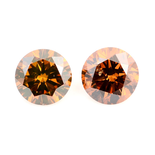 0.50 Red Diamond Round Loose Gemstone