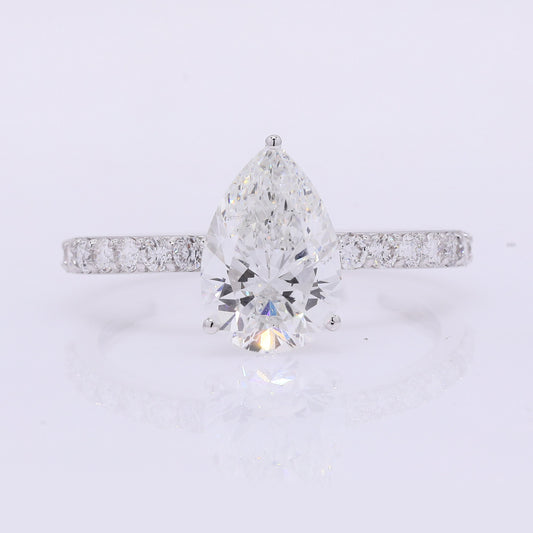 2.28 Carats Lab Grown Diamond 14K Gold Ring