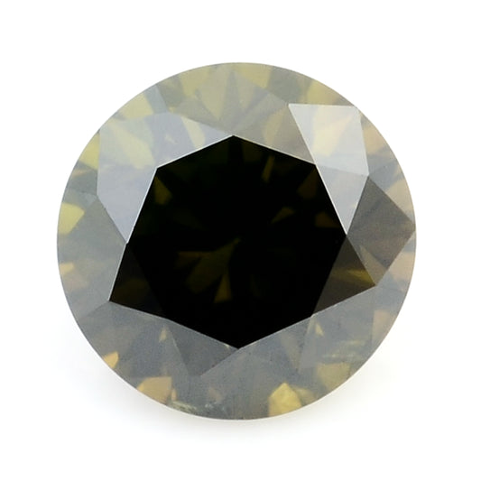 0.28 Green Diamond Round Loose Gemstone