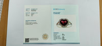 2.21 Ct Heart Mixed Cut Natural Garnet 14K Gold Ring