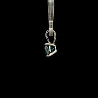 1.58 Carats Blue Lab Grown Diamond 14K Gold Pendant