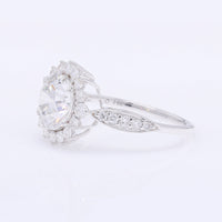 2.67 Carats Lab Grown Diamond 14K Gold Ring