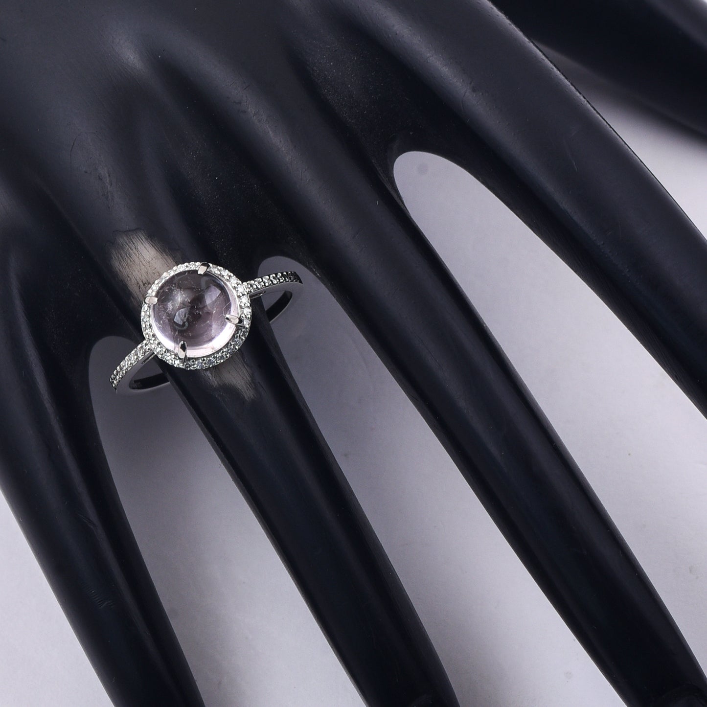 2.59 Ct Round Mixed Cut Natural Tourmaline 950 Platinum Ring