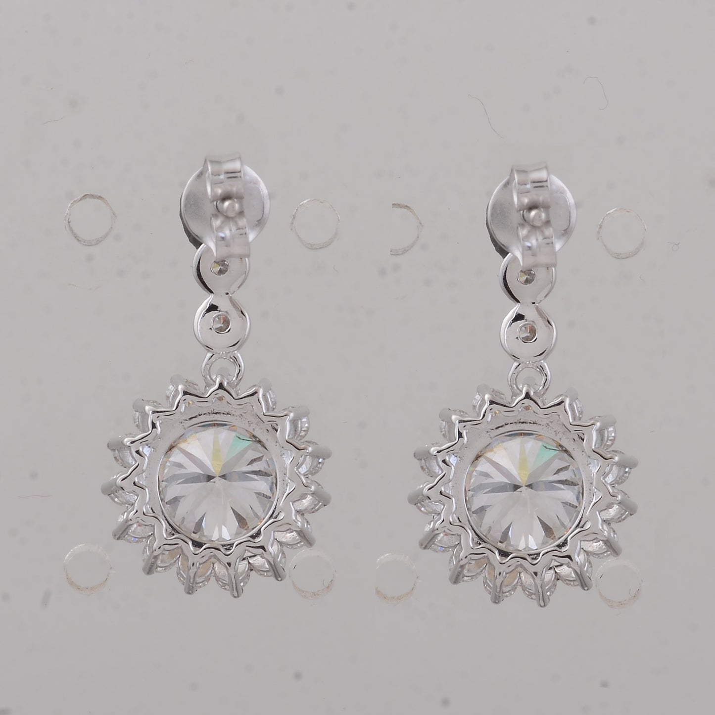 3.83 Carats Lab Grown Diamond 14K Gold Earrings