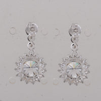 3.83 Carats Lab Grown Diamond 14K Gold Earrings