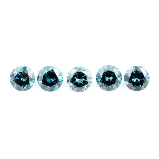 0.79 Blue Diamond Round Loose Gemstone