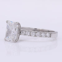 2.42 Carats Lab Grown Diamond 950 Platinum Ring