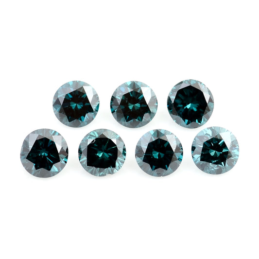 0.61 Blue Diamond Round Loose Gemstone