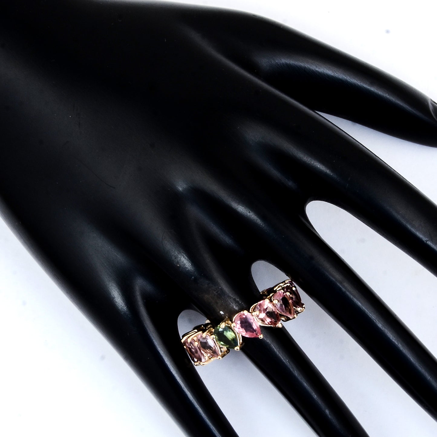 6.03 Ct Natural Tourmalines 14K Gold Ring