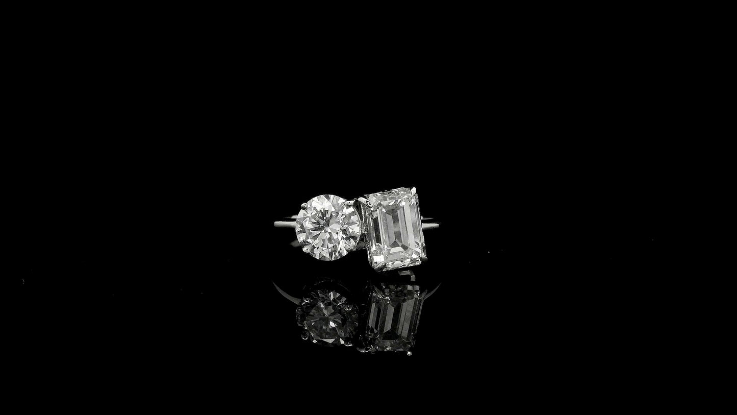 2.61 Carats Lab Grown Diamond 14K Gold Ring