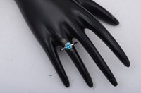 1.10 Carats Blue Lab Grown Diamond 14K Gold Ring
