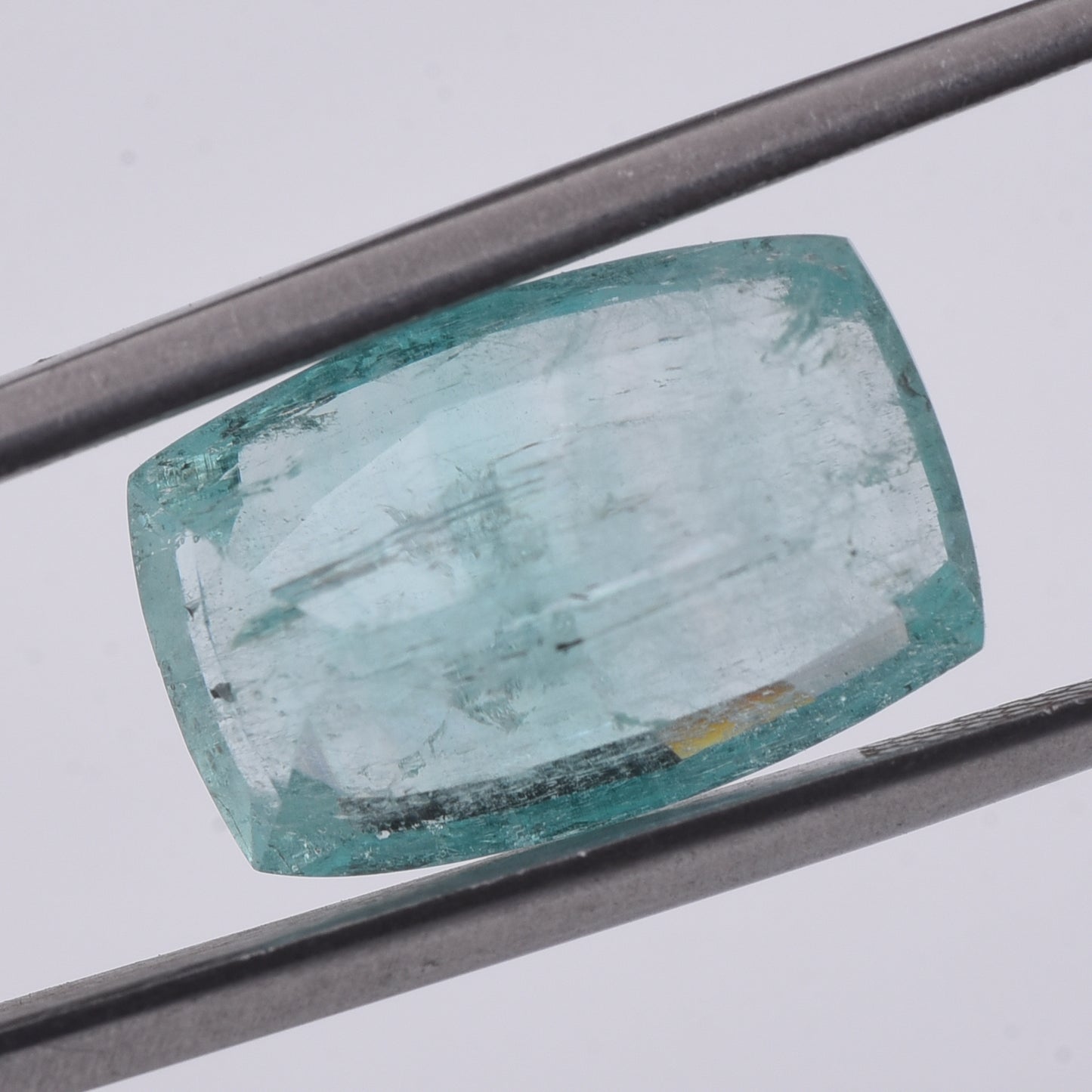 8.41 Natural Beryl Emerald Rectangular Cushion Mixed Cut Gemstone