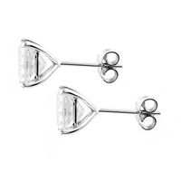 3.78 Carats Lab Grown Diamond 14K Gold Earrings