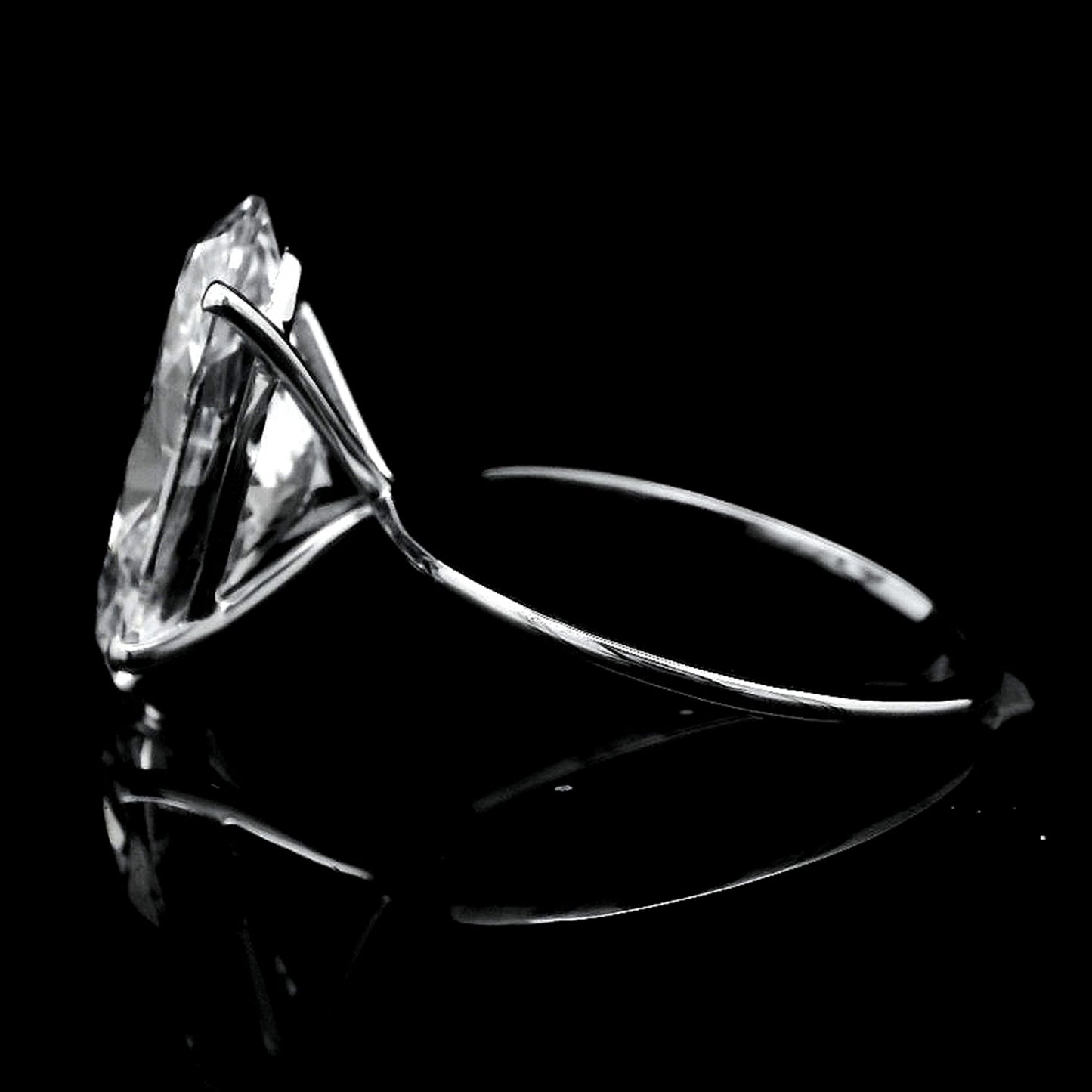 6.21 Carats Lab Grown Diamond 14K Gold Ring