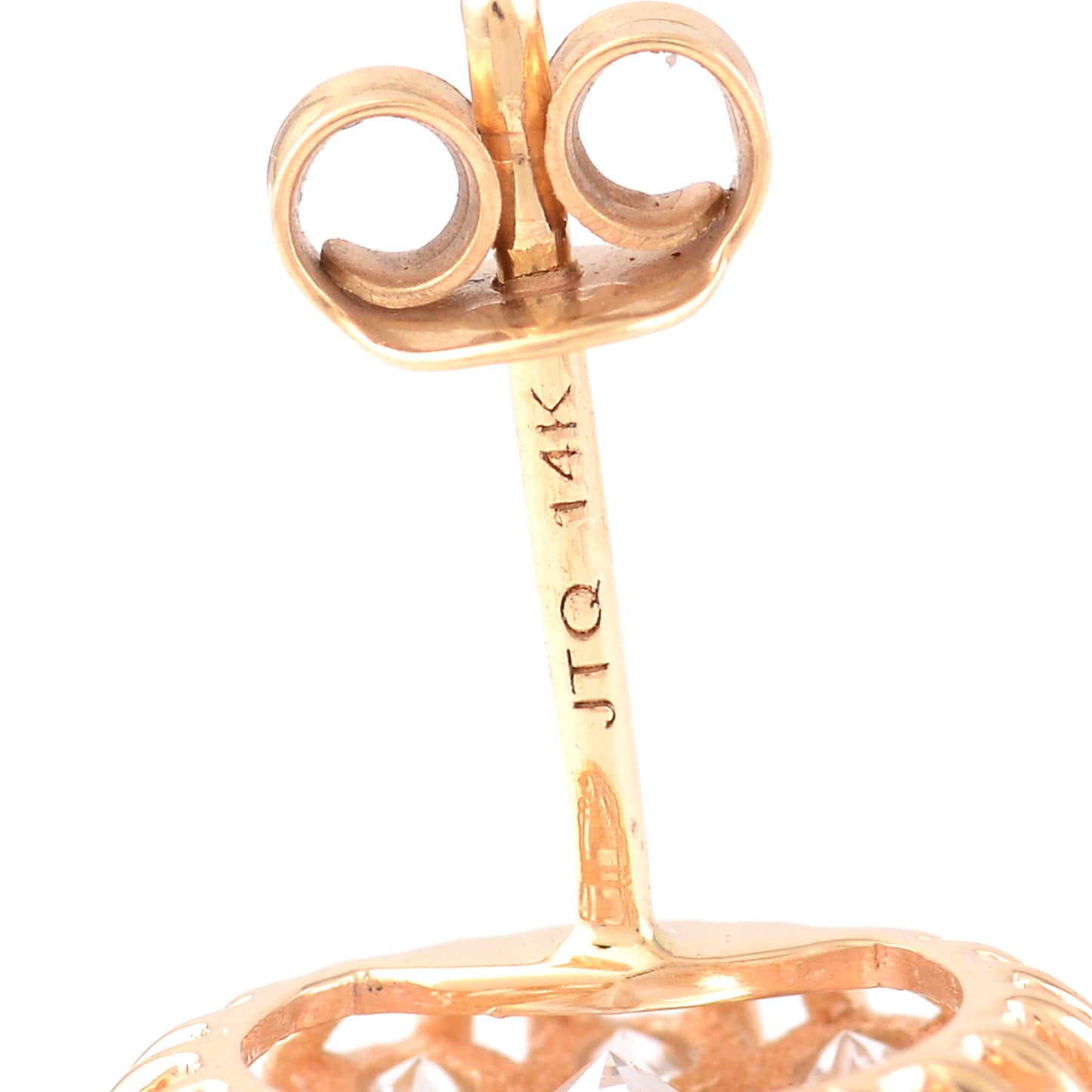 3.08 Carats Lab Grown Diamond 14K Gold Earrings