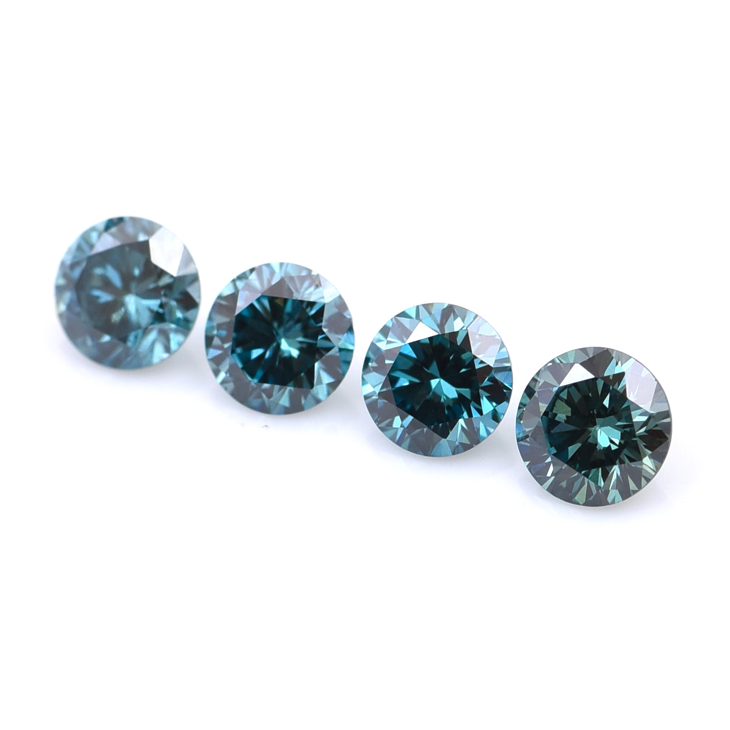 0.58 Blue Diamond Round Loose Diamond