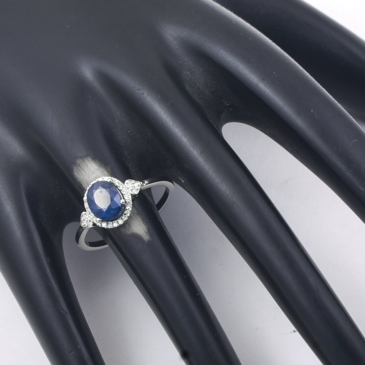 1.70 Ct Oval Mixed Cut Natural Sapphire 950 Platinum Ring