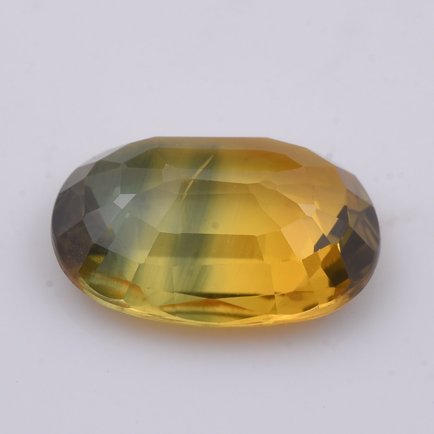 3.12 Natural Corundum Bi-Color Sapphire Oval Mixed Cut Gemstone