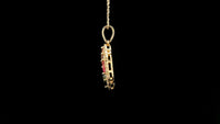 0.79 Ct Marquise Tourmaline 14K Gold Pendant