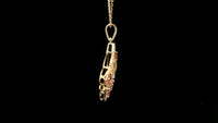 1.40 Ct Round Tourmaline 14K Gold Pendant