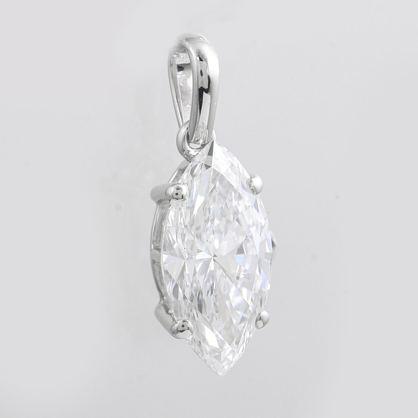 2.04 Carats Lab Grown Diamond 14K Gold Pendant
