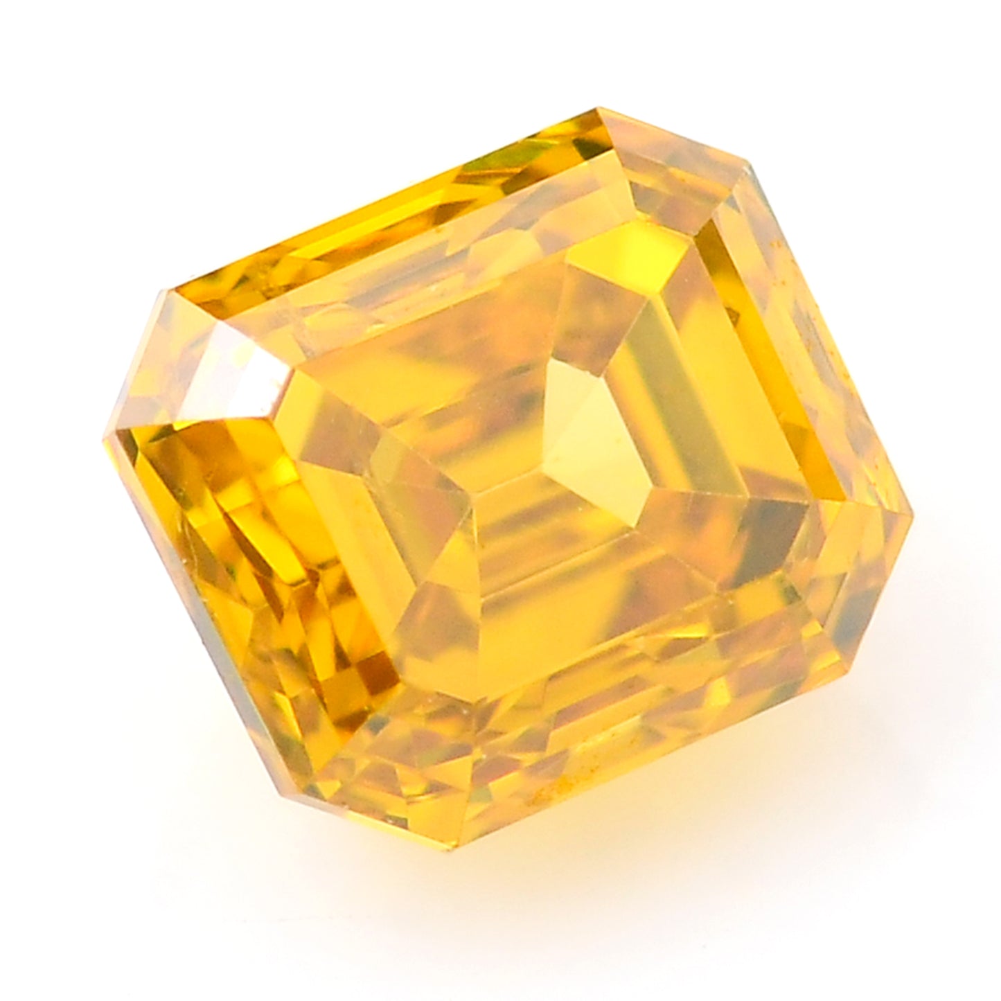 0.26 Yellow Diamond Octagon Loose Diamond