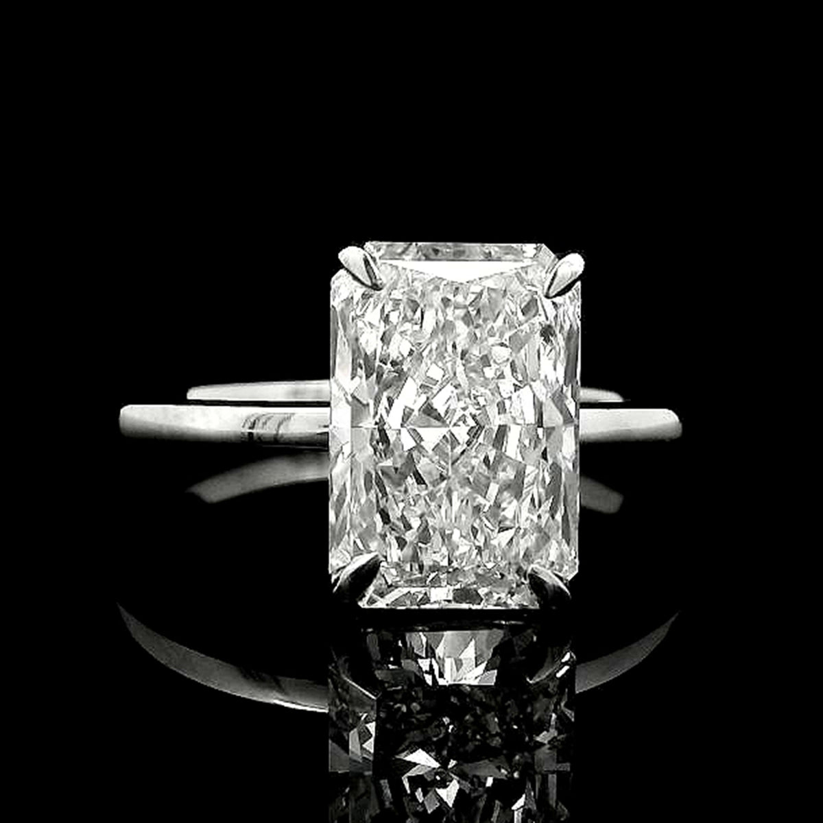3.06 Carats Lab Grown Diamond 950 Platinum Ring