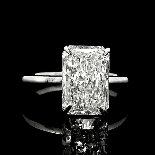 3.06 Carats Lab Grown Diamond 950 Platinum Ring