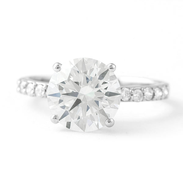 3.15 Carats Lab Grown Diamond 950 Platinum Ring