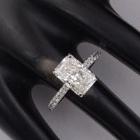3.48 Carats Lab Grown Diamond 14K Gold Ring