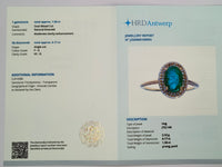 1.73 Ct Oval Mixed Cut Natural Emerald 14K Gold Ring