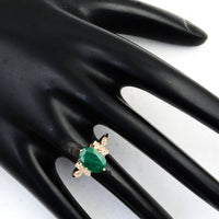 2.20 Ct Oval Emerald 14K Gold Ring