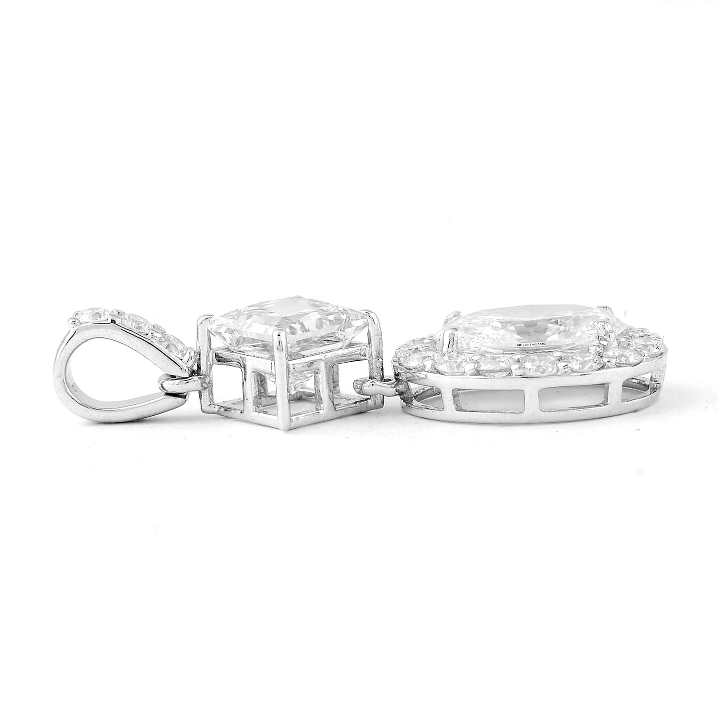 2.64 Carats Lab Grown Diamond 14K Gold Pendant