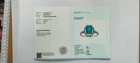 2.38 Ct Octagon Step Cut Natural Emerald 14K Gold Ring