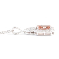 2.61 Carats Pink Lab Grown Diamond 14K Gold Pendant