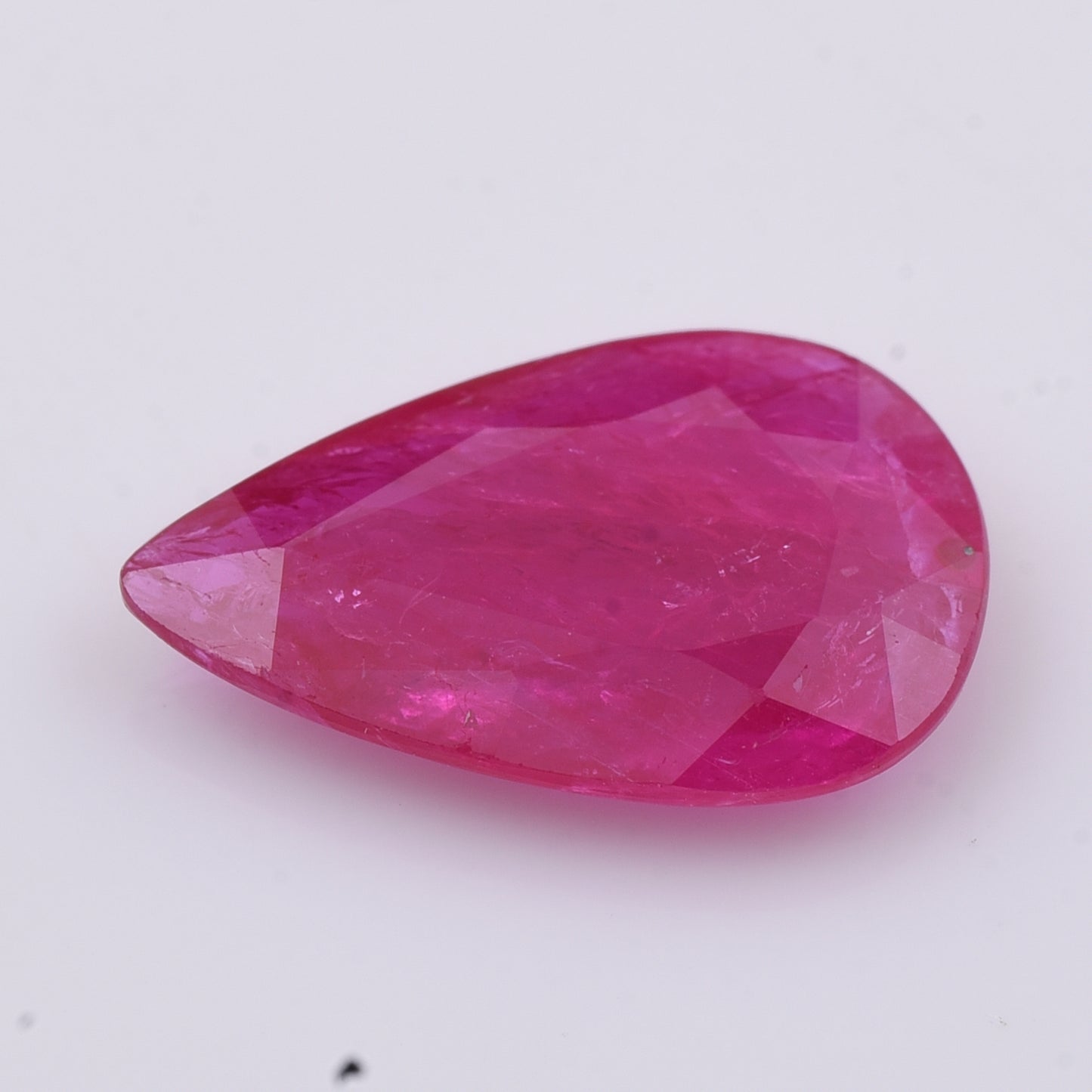 2.03 Natural Corundum Ruby Pear Mixed Cut Gemstone