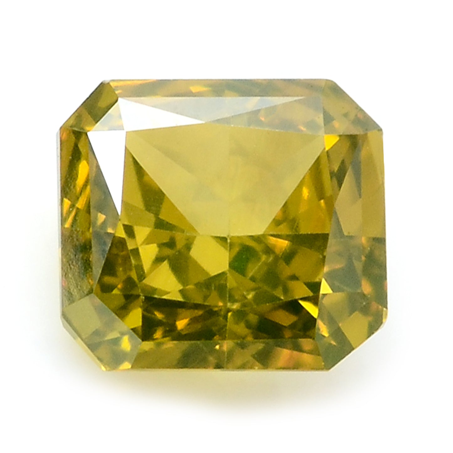 0.35 Carat Yellow Diamond Octagon Loose Gemstone