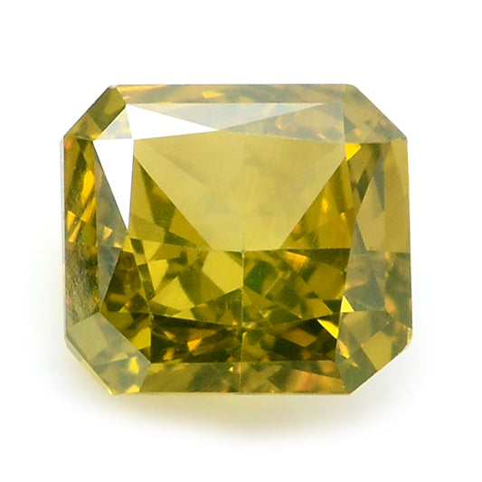 0.35 Carat Yellow Diamond Octagon Loose Gemstone