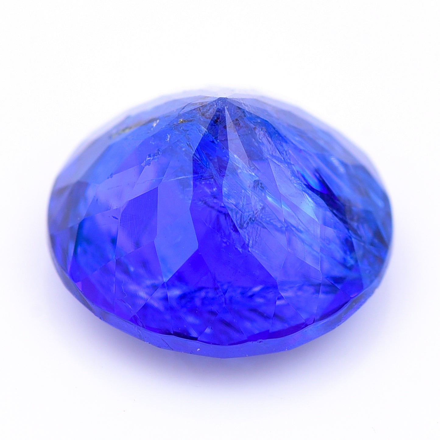 6.34 Natural Zoisite Tanzanite Round Mixed Cut Gemstone